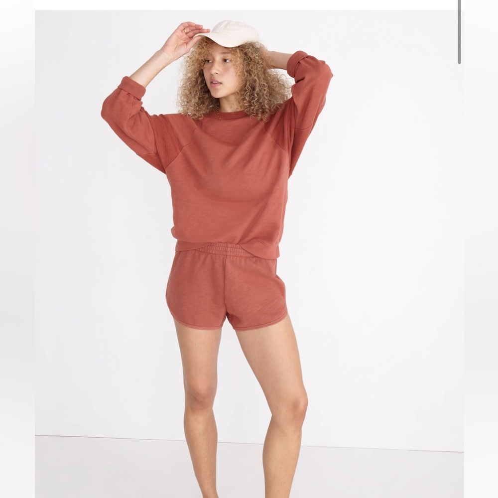 Madewell MWL Curved-Hem Sweatshorts